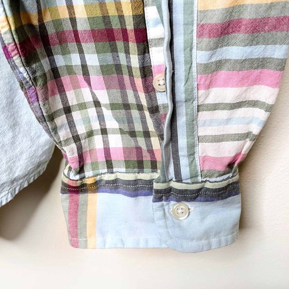 ⚡️SOLD⚡️ polo ralph lauren madras long sleeve button down shirt - size xl - Picture 5 of 9